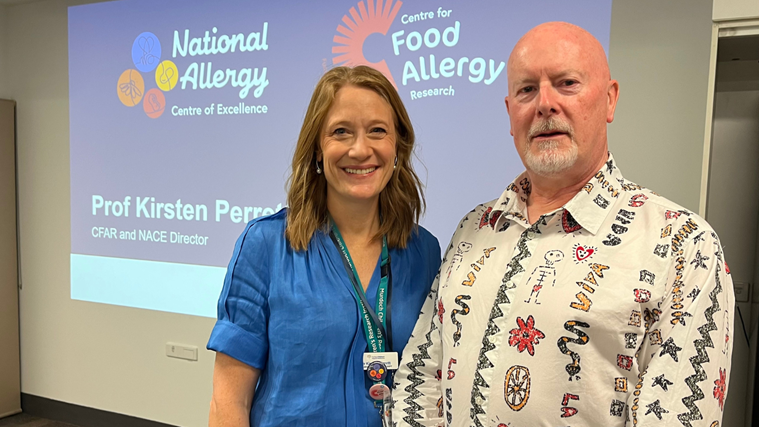 Professor Kirsten Perrett and Simon Clews