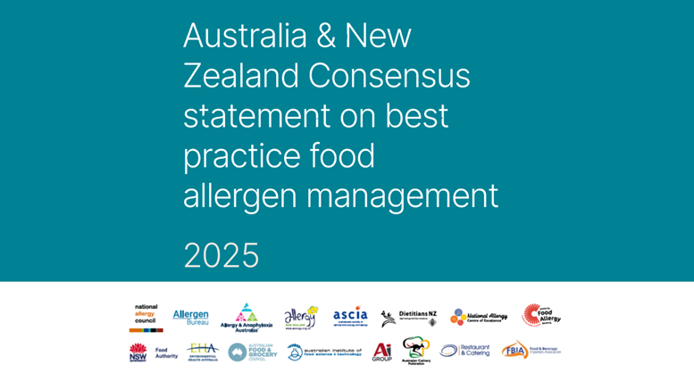 Food allergen management consensus statement