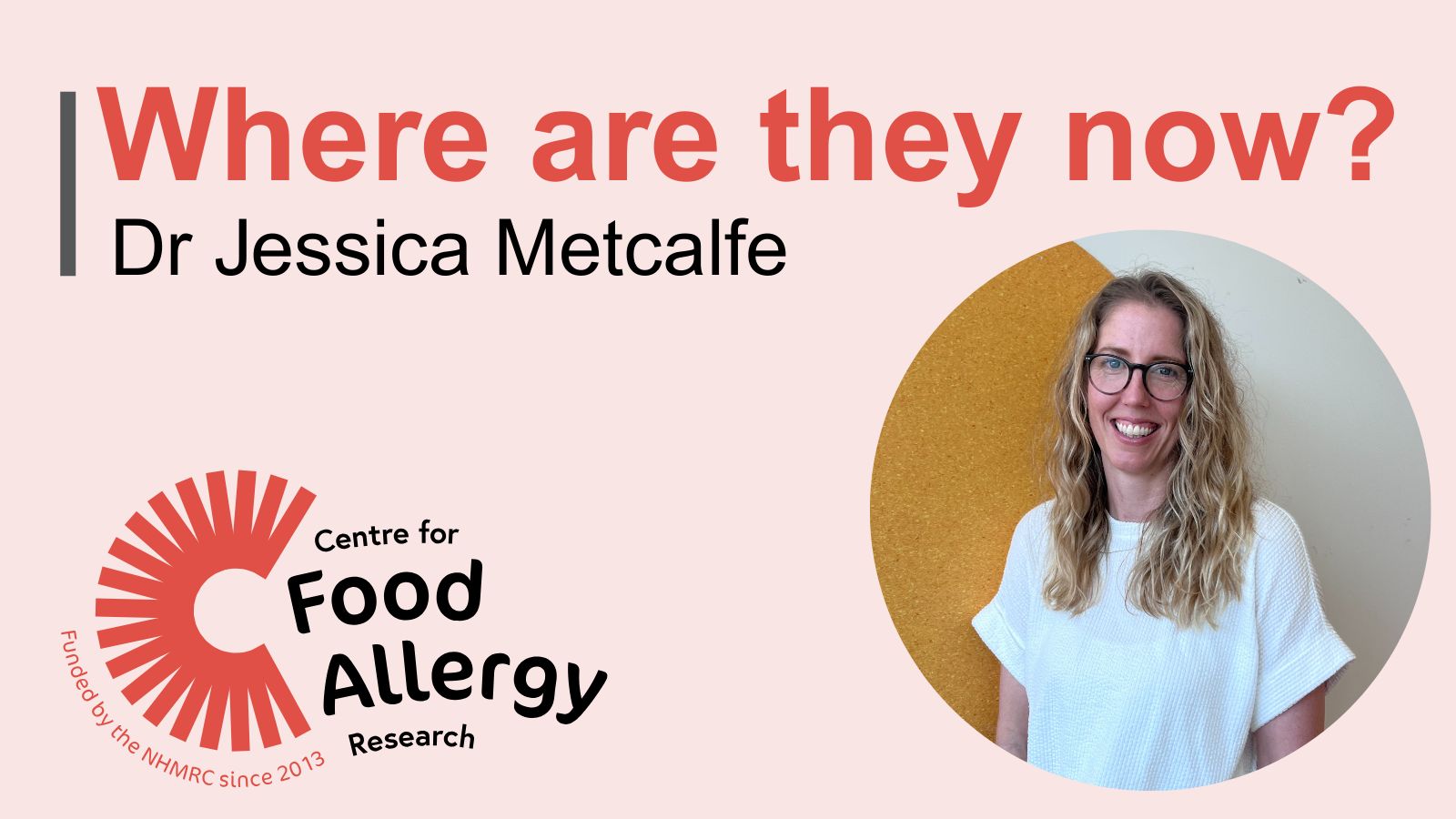 Where are they now? Dr Jessica Metcalfe